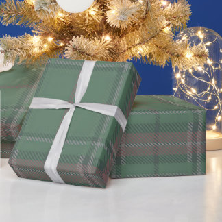 Rot-grün kariertes Muster Geschenkpapier