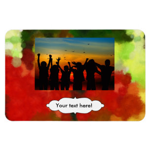 Rot-Grün-Malerei Magnet