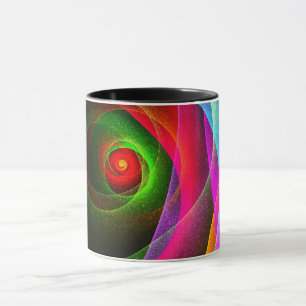 Rot Grün Orange Moderne abstrakte Kunst Muster #22 Tasse