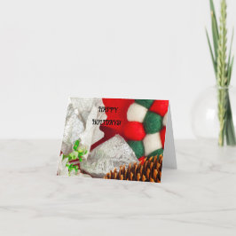 rot, grün, silber, weiß feiertagskarte