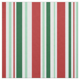 Rot, grün, Stripes Weiß Weihnachtsgewebe Stoff