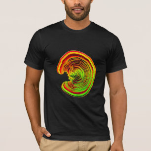Rot Grün Thermische Wärme Karte Organische Geschic T-Shirt