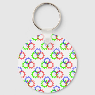 Rot, Grün und Blau Schlüsselanhänger