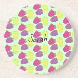 Rot, Grün und Lila Getränkeuntersetzer