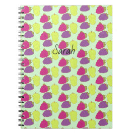 Rot, Grün und Lila Notizblock