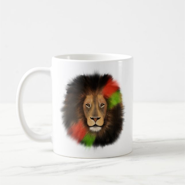 Rot-Grüne-Dschungelkatze Kaffeetasse (Links)