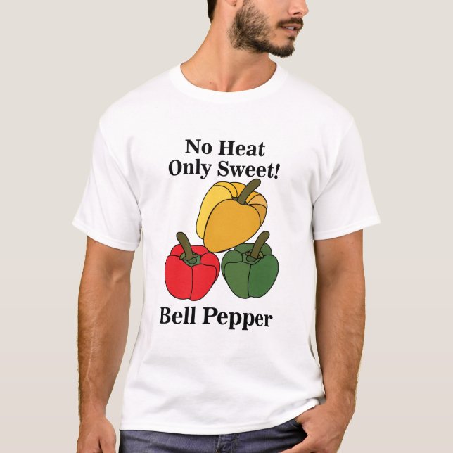 Rot Grüne Gelbe Paprika Glockenpaprika Lustig T-Shirt (Vorderseite)