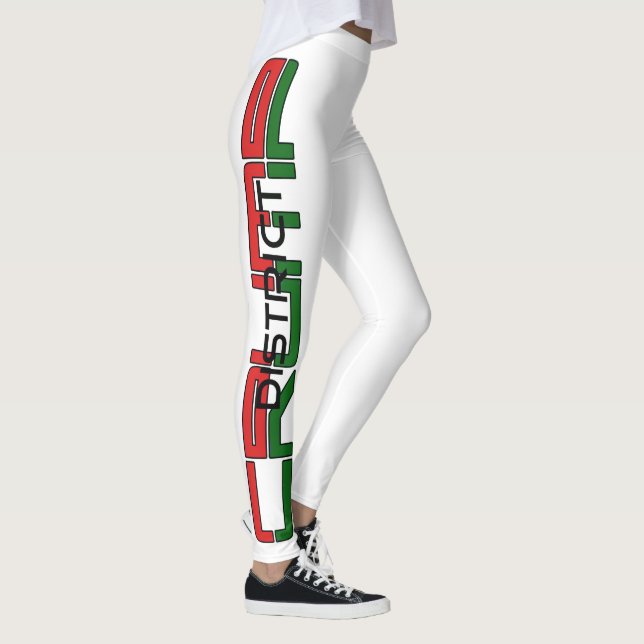 ROT/GRÜNE - LEGGINGS (Rechts)