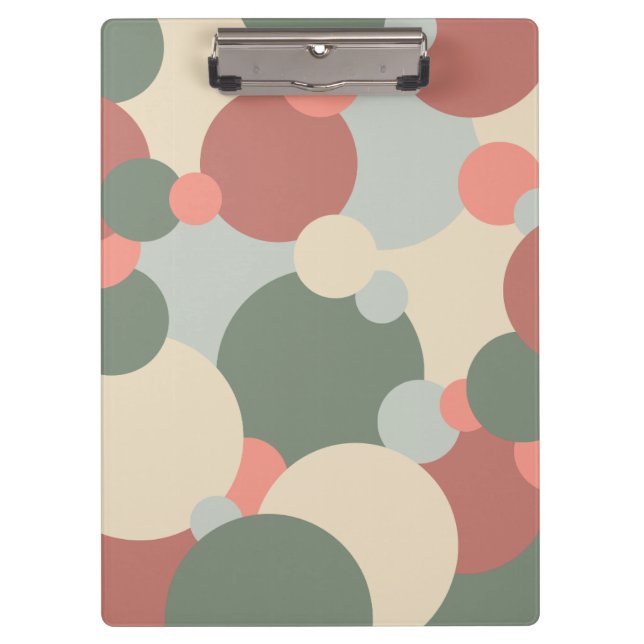 Rot-grüne Moleküle Zwischenablage Klemmbrett (Vorderseite)