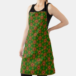 Rot-grüne Mosaik-Schürze Schürze