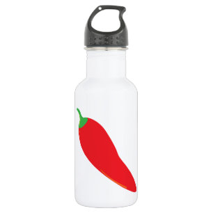 Rot - heißer Chili-Pfeffer Edelstahlflasche