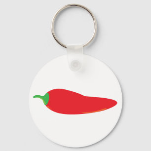 Rot - heißer Chili-Pfeffer Schlüsselanhänger