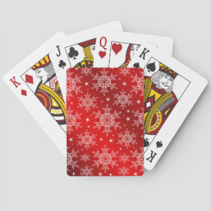 Rot, hell, Stern, Stoff, Ziergegend, modern, Texti Spielkarten