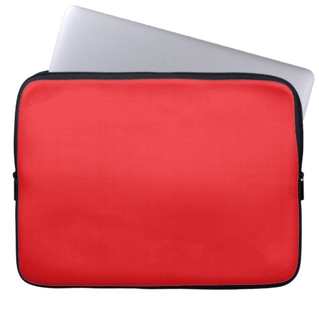 Rot, hellrot, einfarbig laptopschutzhülle (Vorderseite)