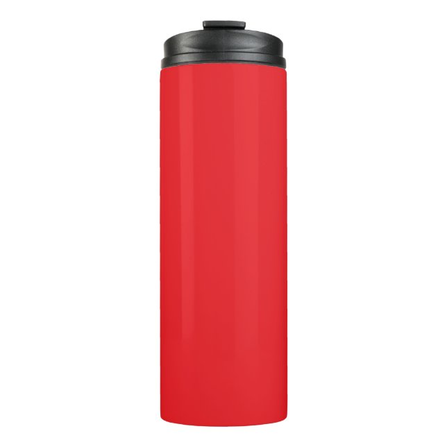 Rot, hellrot, Uni-Farbe Thermosbecher (Vorderseite)