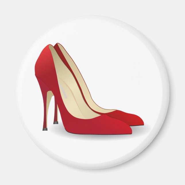 Rot-High-Heels Magnet (Vorne)