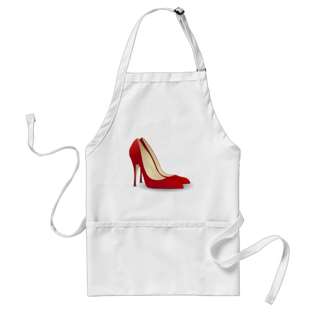 Rot-High-Heels Schürze (Vorne)