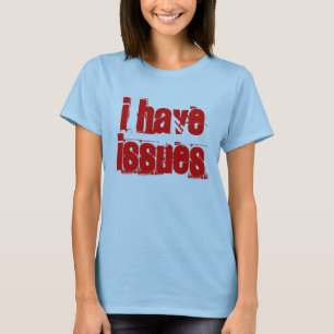 Rot I haben Fragen T - Shirt