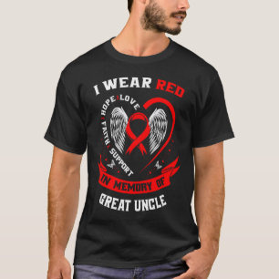 Rot im Gedächtnis der schweren Herzkrankheit Aware T-Shirt
