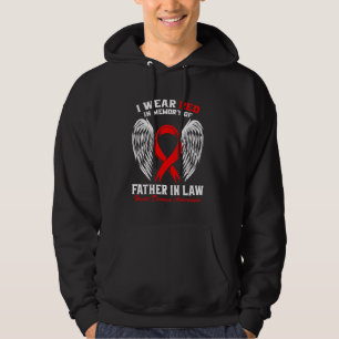 Rot im Gedenken an meinen Vater im Jura Herzkrankh Hoodie