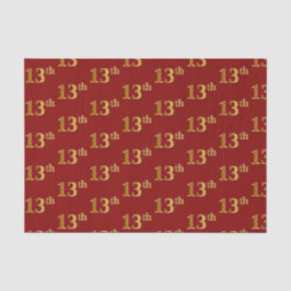 Rot, Imitate Gold 13. (Dreizehnte) Veranstaltung Seidenpapier