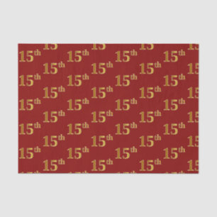 Rot, Imitate Gold 15. (Fünfzehnte) Tissue Paper Seidenpapier