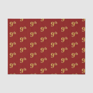 Rot, Imitate Gold 9. (9.) Event Tissue Paper Seidenpapier