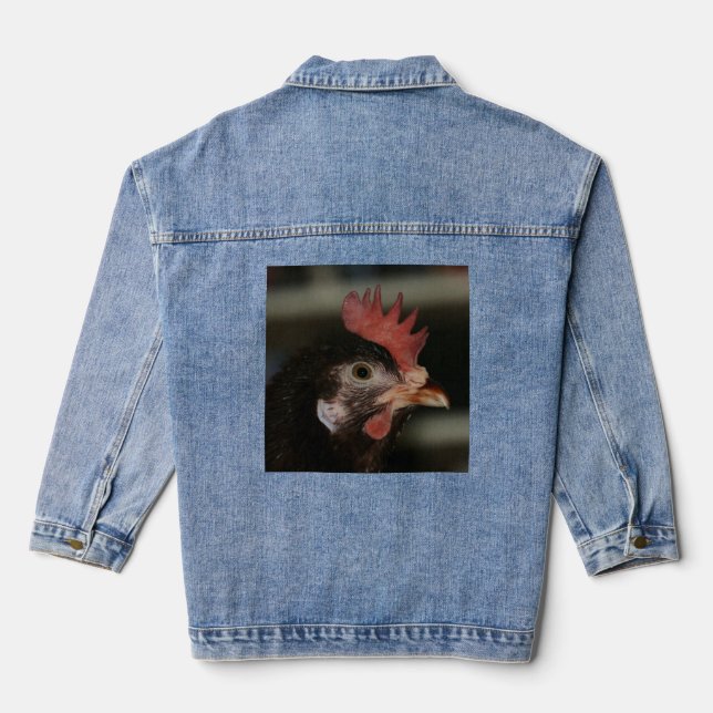 Rot Jeansjacke (Rückseite)