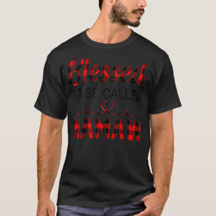 Rot Kariert gesegnet, Mamaw genannt zu werden T-Shirt