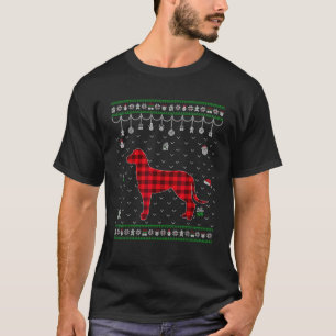 Rot karierter Dalmatiner-Hundefreund Lustiger häss T-Shirt