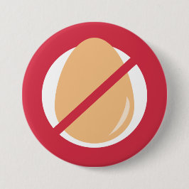 Rot kein Ei-Kinderei-Allergie-Alarm Button