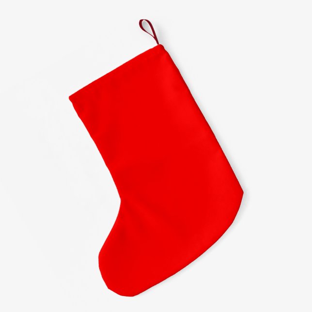 Rot Kleiner Weihnachtsstrumpf (Rückseite (Hängend))