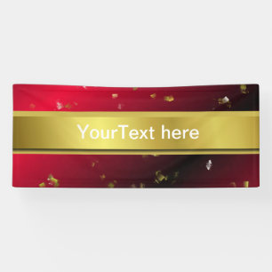 rot, konfetti, schwarz, gold, banner, vorlage, banner