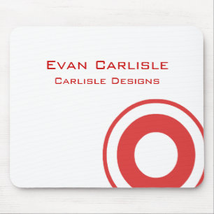 Rot kreist Mousepad   TBM ein