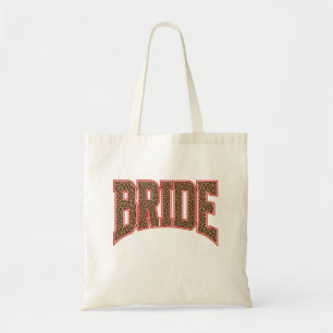 Rot + Leopardendruck Varsity BRIDE Tragetasche