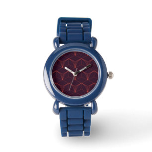 Rot-lila, einfach, elegant, luxuriös armbanduhr