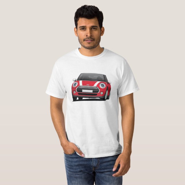 Rot m-Luke (F56) - Weiß T-Shirt (Vorne ganz)