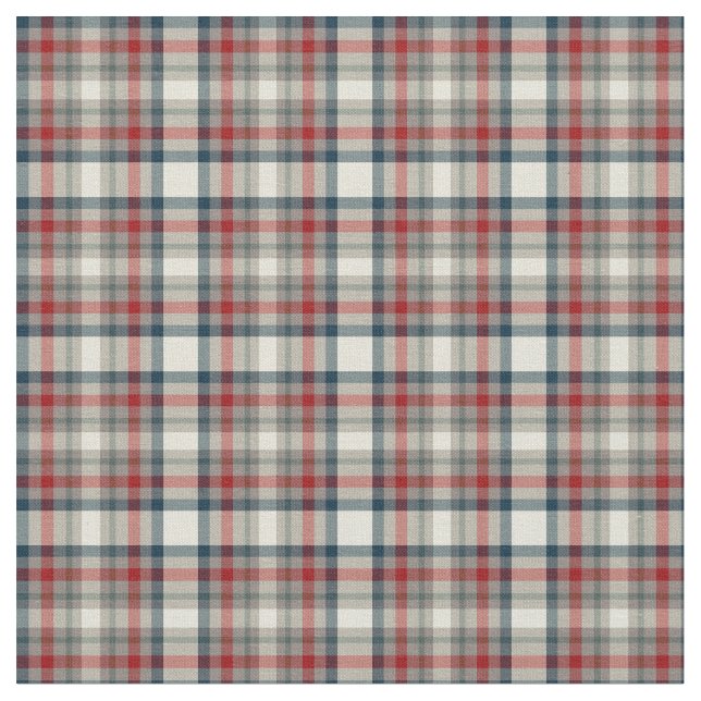 Rot, Marine-Blau und graues kariertes Stoff (Nahaufnahme)