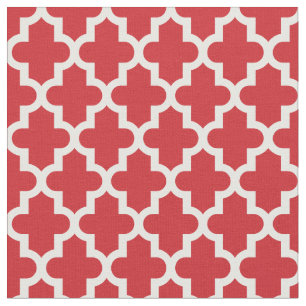 Rot-Marokkanisch-Print Stoff