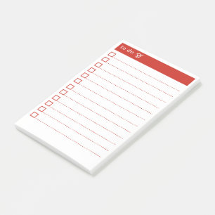 Rot Minimalistisch Post-it Klebezettel