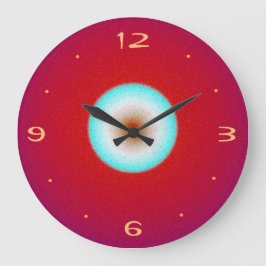 Rot mit Aqua Center>Kitchenuhr Große Wanduhr