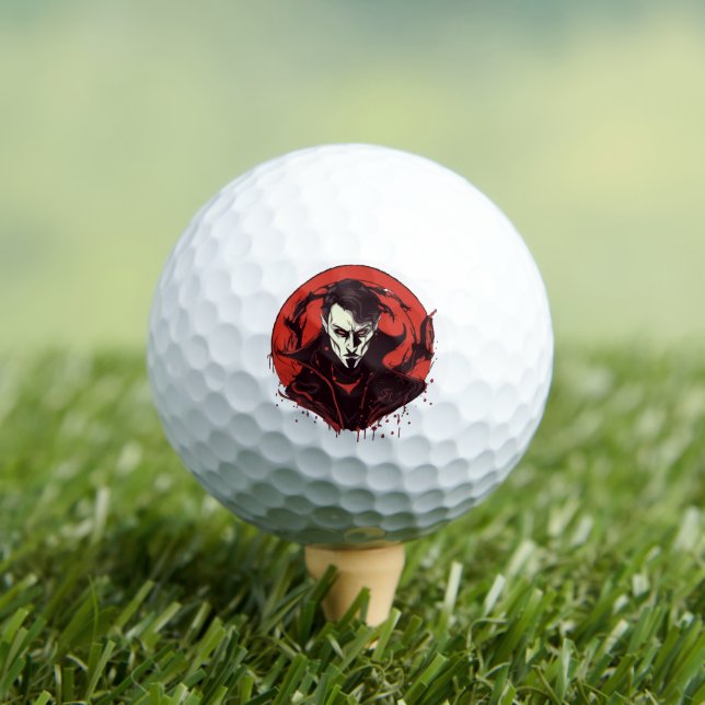 Rot-Mit Augen Horror Golfball (Insitu T-Shirt)