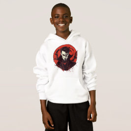 Rot-Mit Augen Horror Hoodie