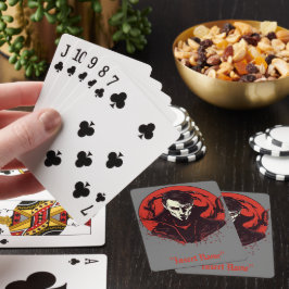 Rot-Mit Augen Horror Spielkarten