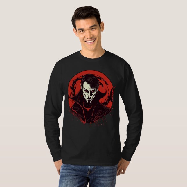 Rot-Mit Augen Horror T-Shirt (Vorne ganz)
