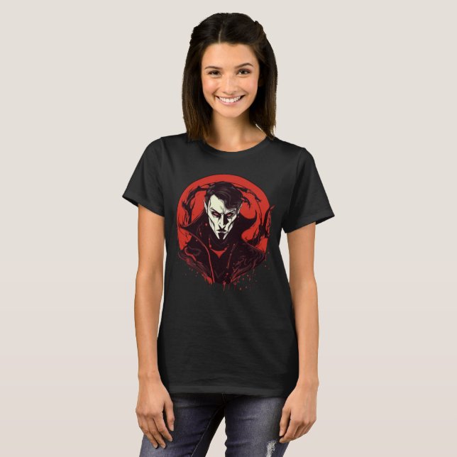 Rot-Mit Augen Horror T-Shirt (Vorne ganz)