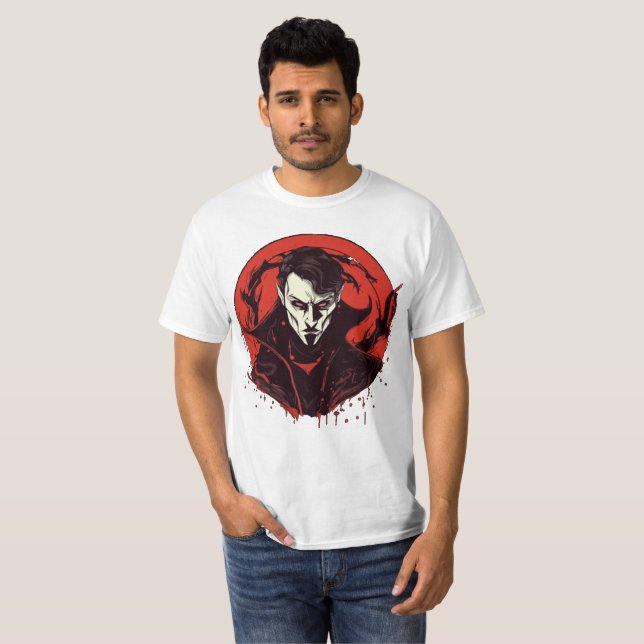 Rot-Mit Augen Horror T-Shirt (Vorne ganz)