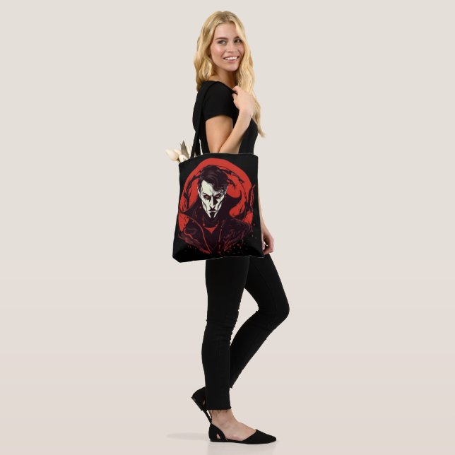 Rot-Mit Augen Horror Tasche (Am Model)