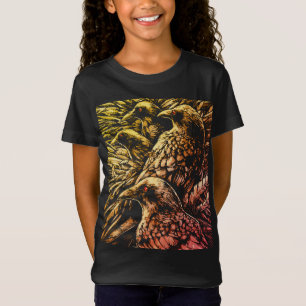 Rot-Mit Augen Ravens - Mysteriöse Gotische Wildtie T-Shirt