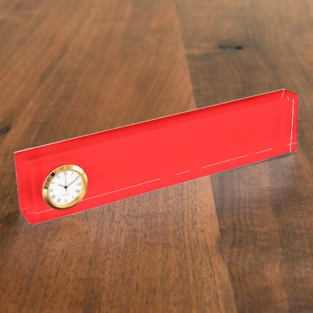 Rot Namensplakette (Seite)